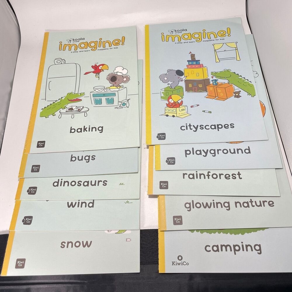 KiwiCo KOALA CRATE IMAGINE! CHILDREN'S MAGAZINES Lot of 10